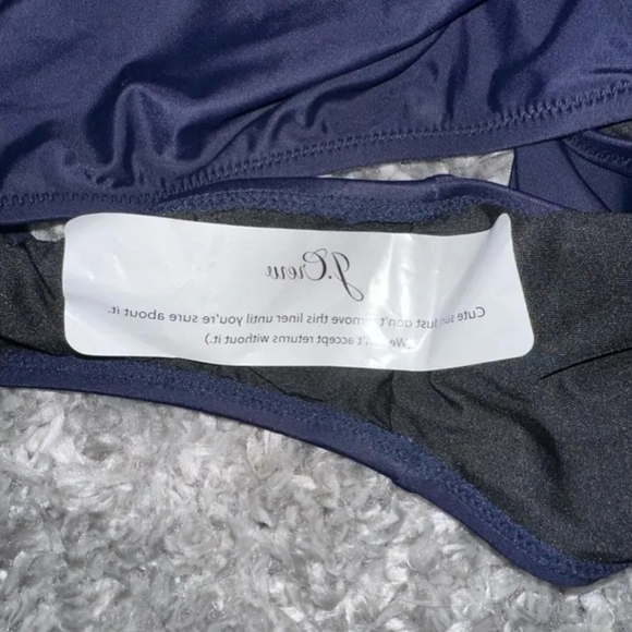 NWT J. Crew Bow-Tie- One-Shoulder One Piece Swimsuit Size 22 Plus Size - Picture 3 of 5